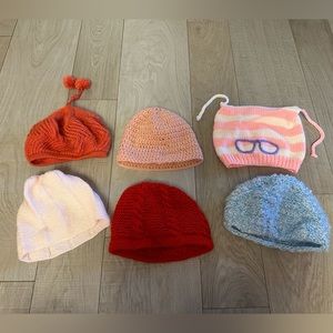 Hand crocheted winter hats all new
